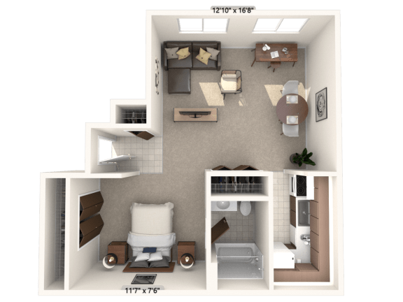 Studio, 1, 2 & 3 Bedroom Apartments in Greenwood, IN | Polo Run